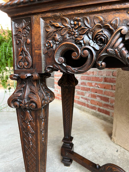 19th century French Carved Walnut Cabinet Bar Renaissance Wine Server Baroque