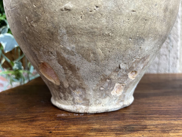 19th century PAIR Set 2 French Confit Pot Yellow Glazed Pottery Provincial