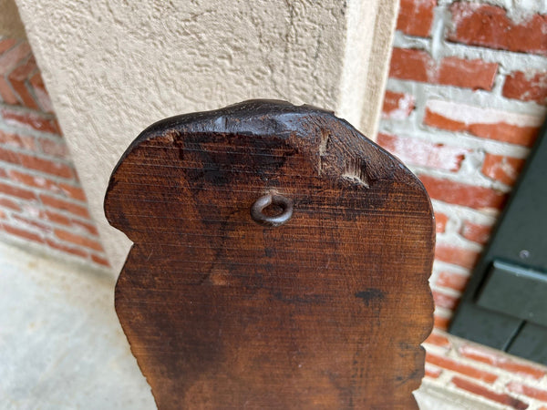 Antique French Carved Wood Wall Sculpture The Gleaners by Jean Francois Millet