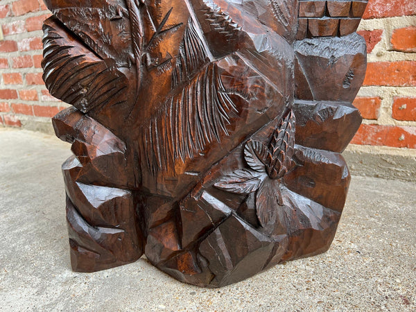 Antique French Carved Wood Wall Sculpture The Gleaners by Jean Francois Millet