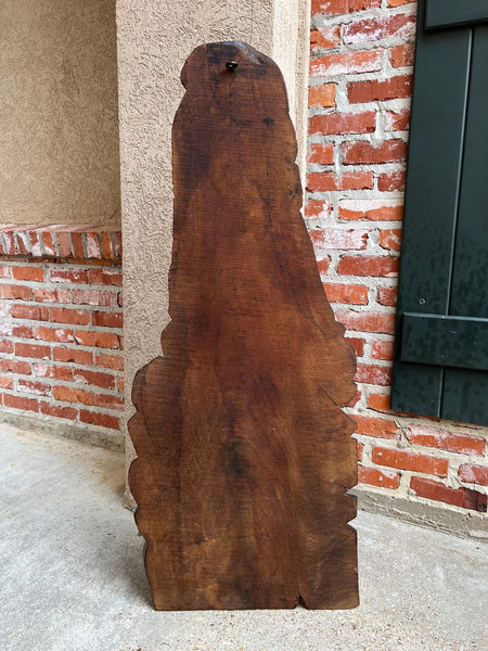 Antique French Carved Wood Wall Sculpture The Gleaners by Jean Francois Millet