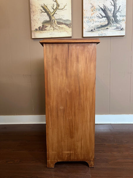 Antique English Country Pine Chest of Drawers 5 Drawer Dresser c1920