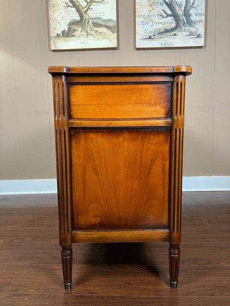 Antique French Commode Chest of Drawers Louis XVI Mahogany Brass c1930