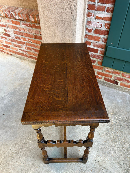 Antique English Game Table Flip Top Victorian Oak c1880 Mahjong Square Table