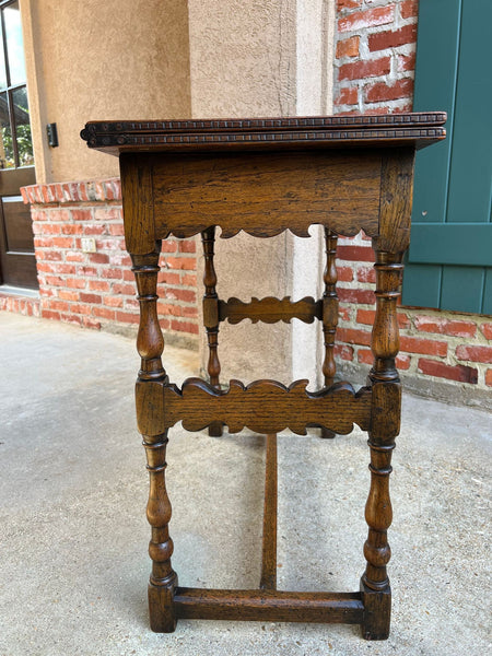 Antique English Game Table Flip Top Victorian Oak c1880 Mahjong Square Table