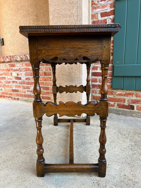 Antique English Game Table Flip Top Victorian Oak c1880 Mahjong Square Table
